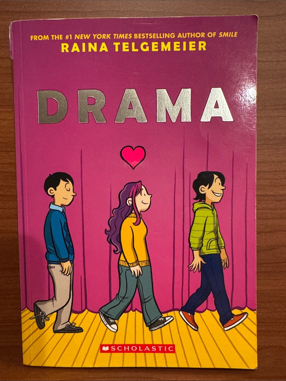 Drama by Raina Telgemeier — Pink Cover Graphic Novel